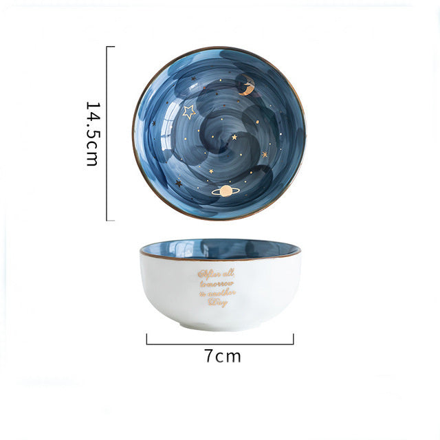 Керемет тостаған бар керамикалық таңғы салат ыдысы