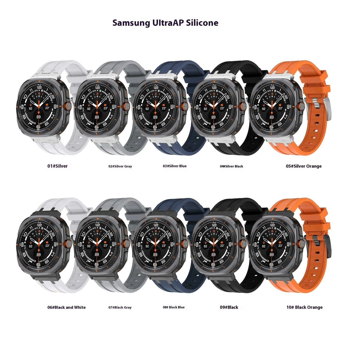 Мужской спортивный силиконовый ремешок Liquid Universal