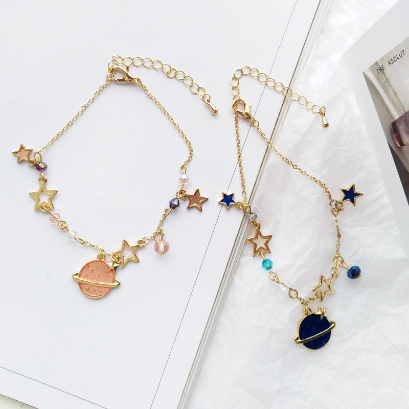 Мода Sweet Dream Planet пятиконечная звезда дикий браслет