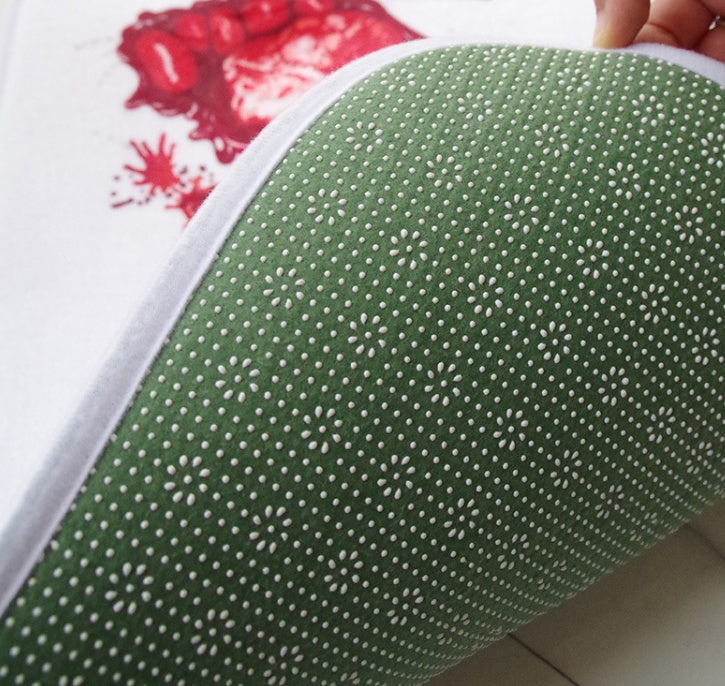 Кровавый коврик для ванной