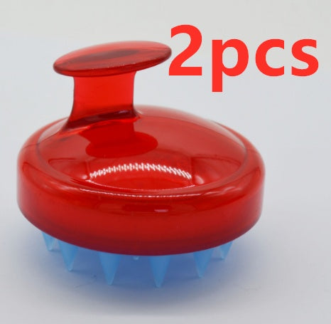 Силиконовая щетка для мытья головы и волос