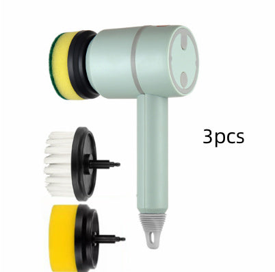 Электрлік ыдыс-аяқ щеткасы Автоматты сымсыз USB қайта зарядталатын кәсіби ас үй ванна бөлмесіне арналған плиткаларды тазалауға арналған щетка