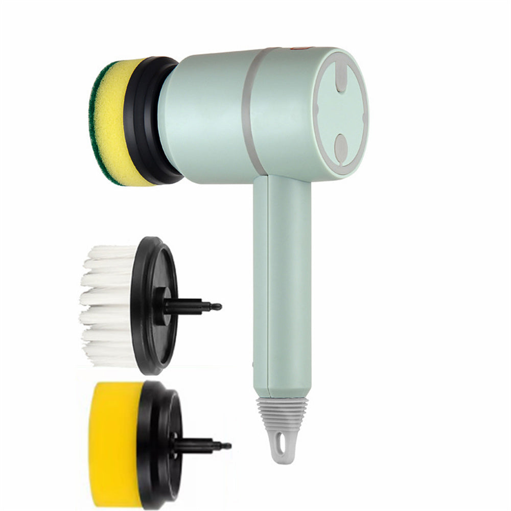 Электрлік ыдыс-аяқ щеткасы Автоматты сымсыз USB қайта зарядталатын кәсіби ас үй ванна бөлмесіне арналған плиткаларды тазалауға арналған щетка