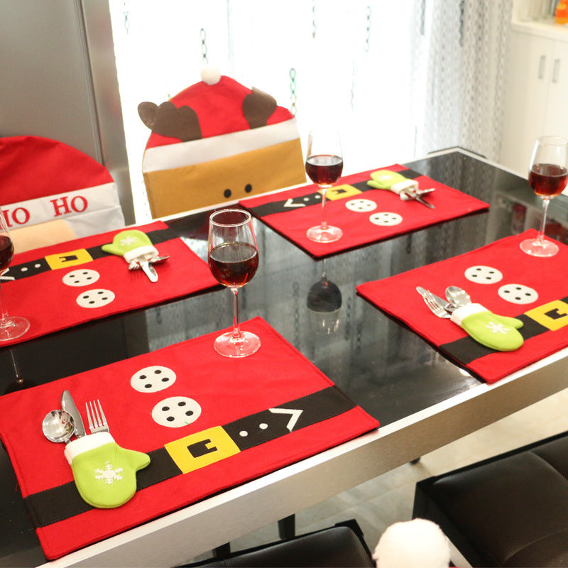 Рождественский декоративный коврик для стола