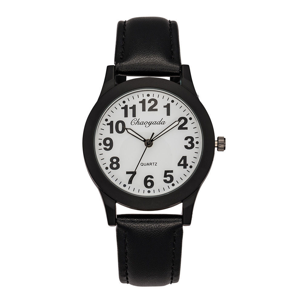 Простые модные часы с водонепроницаемым ремнем