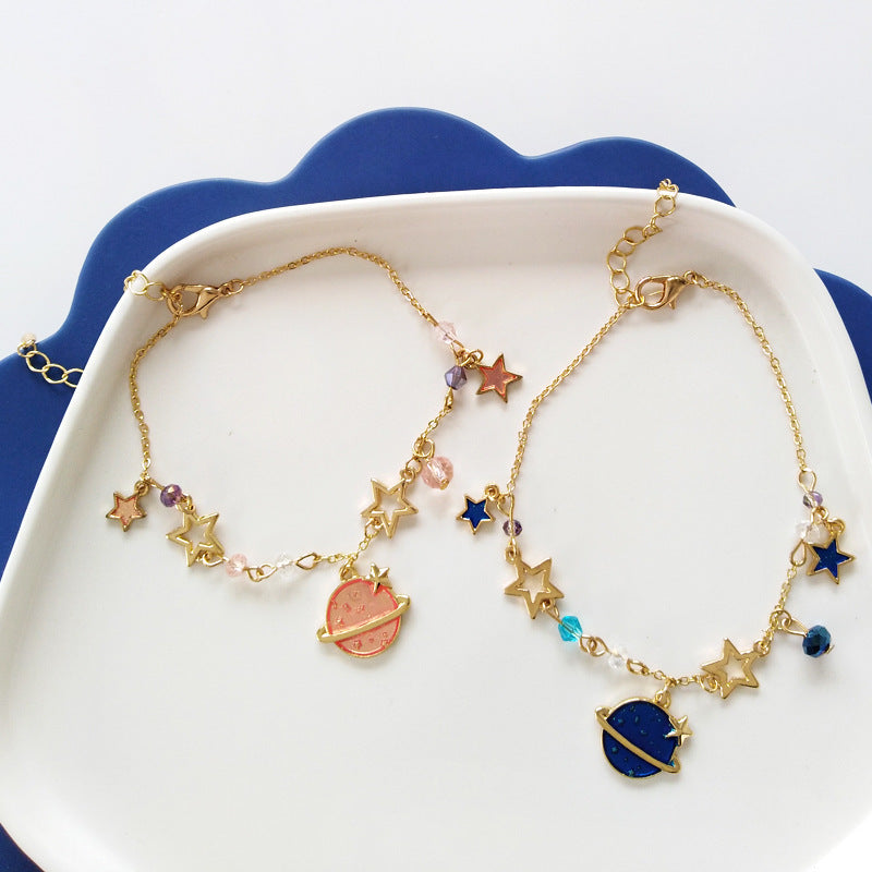 Мода Sweet Dream Planet пятиконечная звезда дикий браслет