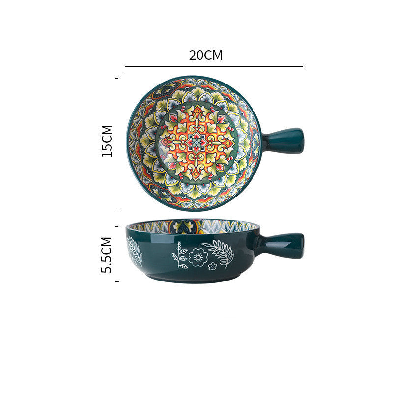 Жылтыратылған салат ыдысы Десерт ыдысы Үй шаруашылығы