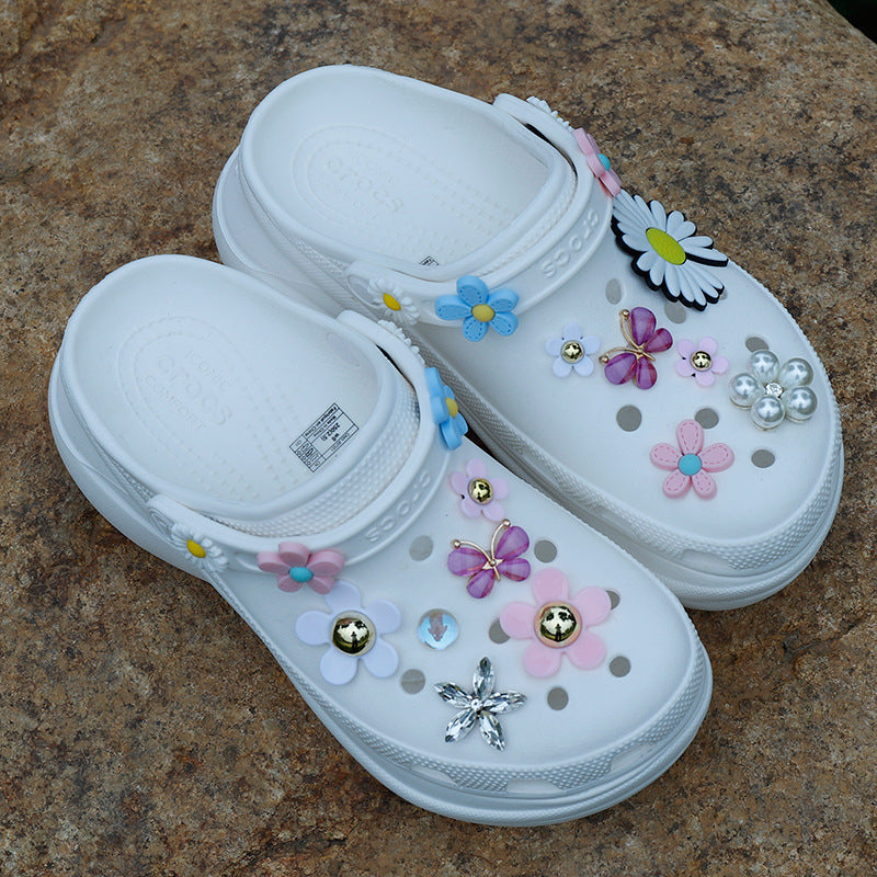 Hole Shoe Buckle Chrysanthemum Shoe Buckle Flower Shoe Flower Shoe Decoration