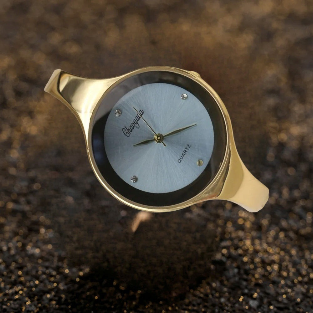 Модные повседневные женские кварцевые часы с браслетом из нержавеющей стали