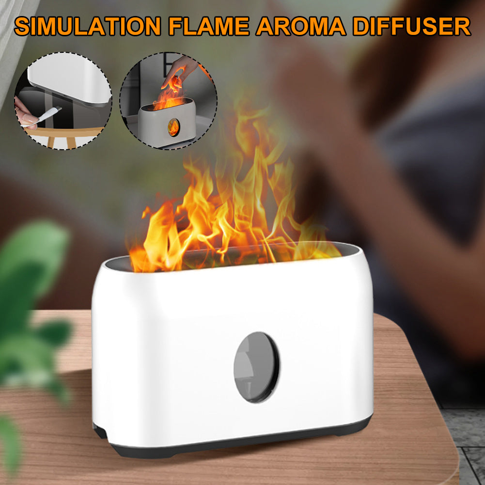 Увлажнитель воздуха с ароматизатором Simulation Flame Mute