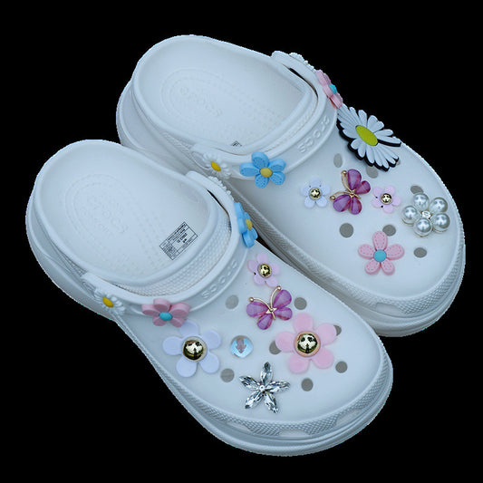 Hole Shoe Buckle Chrysanthemum Shoe Buckle Flower Shoe Flower Shoe Decoration